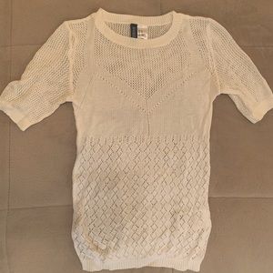 White Crochet Shirt